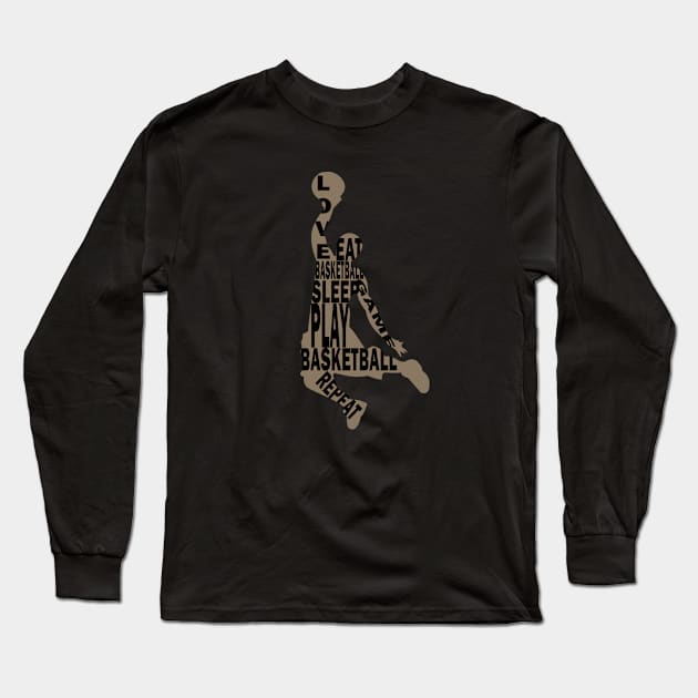 basketball player Long Sleeve T-Shirt by omitay